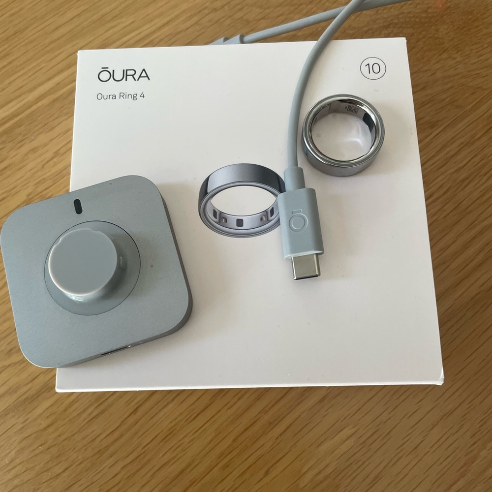 Oura Ring 4 in Silver - size 10